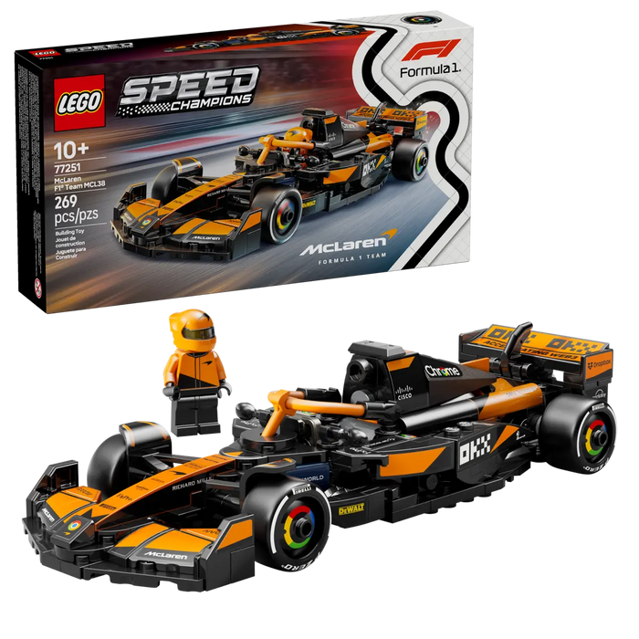 LEGO Speed Champions Coche de Carreras McLaren F1 Team MCL38 77251