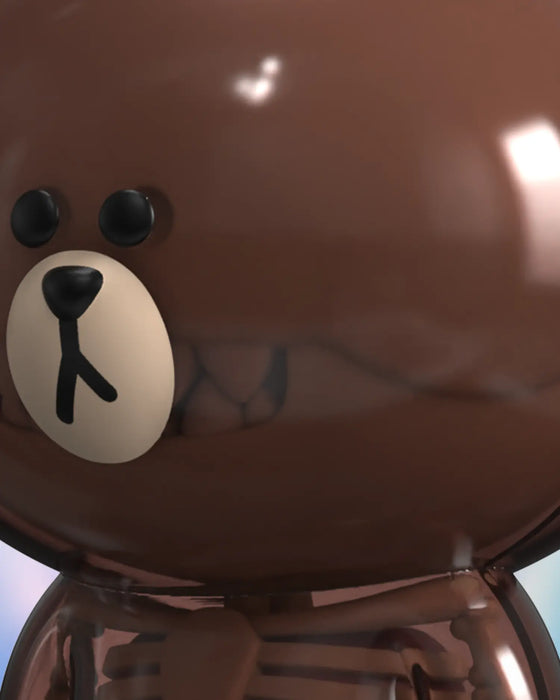 Mighty Jaxx Figures Funny Anatomy: Line Friends - Brown