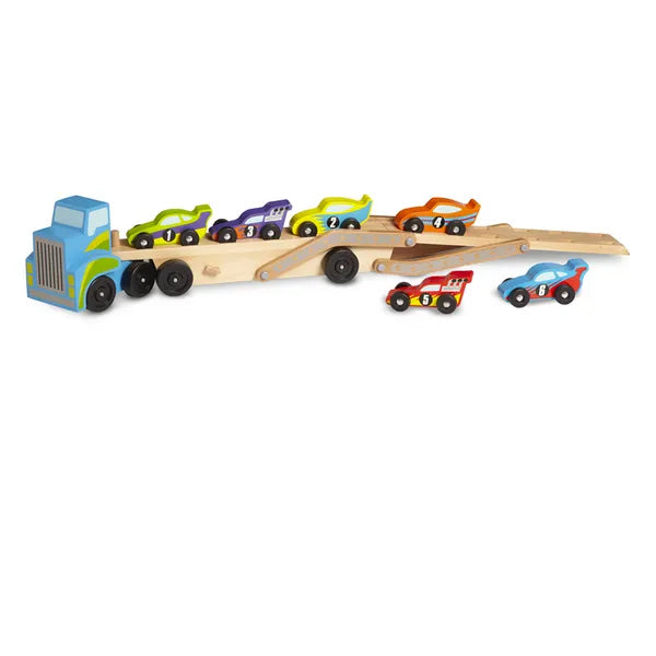 Melissa and Doug Camion y Coches de Madera