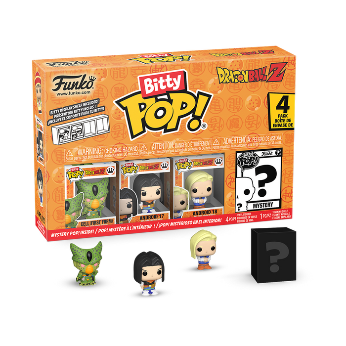 Funko Bitty Pop: Dragon Ball Z - Cell Primera Forma 4 Pack