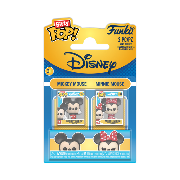 Funko Bitty Pop: Disney - Mickey y Minnie 2 Pack