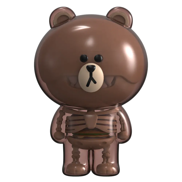 Mighty Jaxx Figures Funny Anatomy: Line Friends - Brown