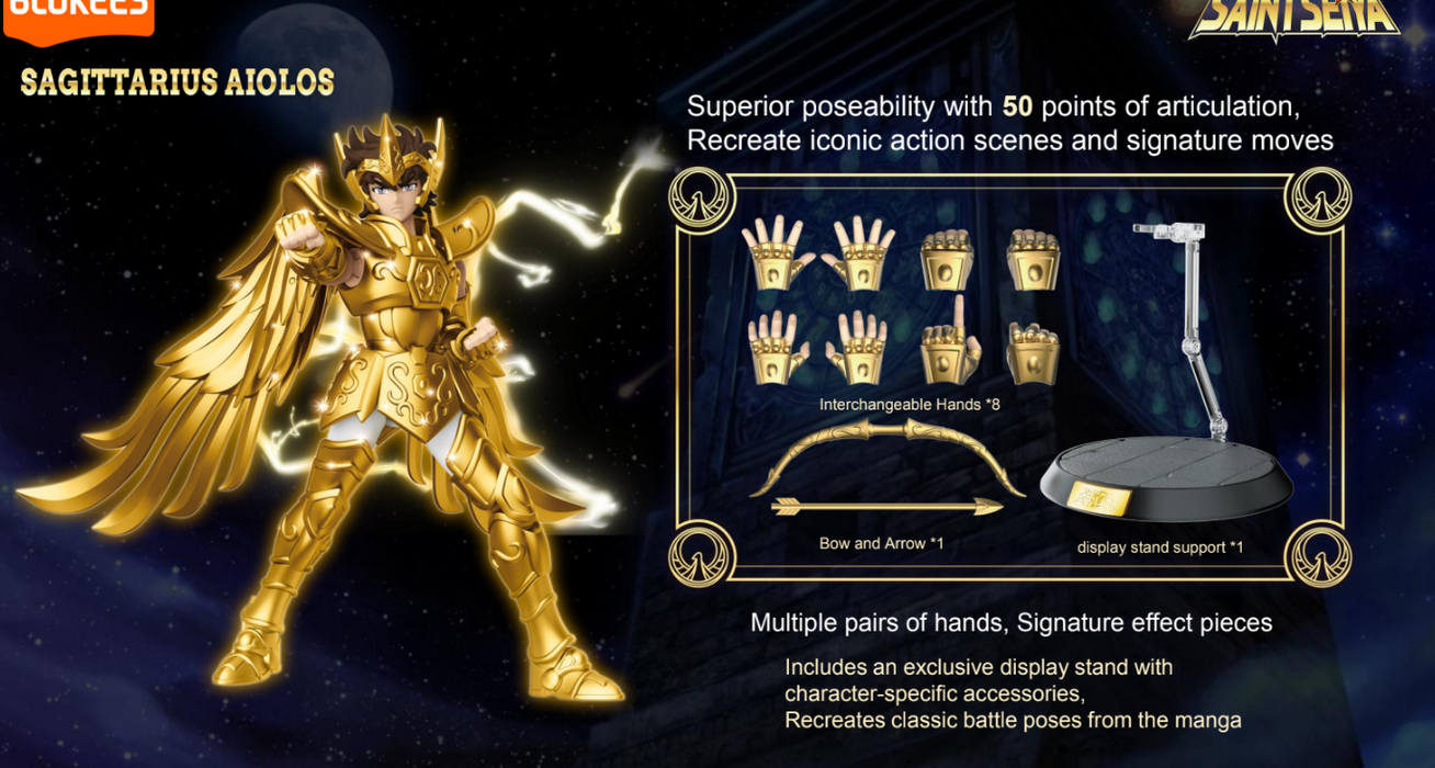 Blokees Saint Seiya Champion Class: Aiolos de Sagitario 75006