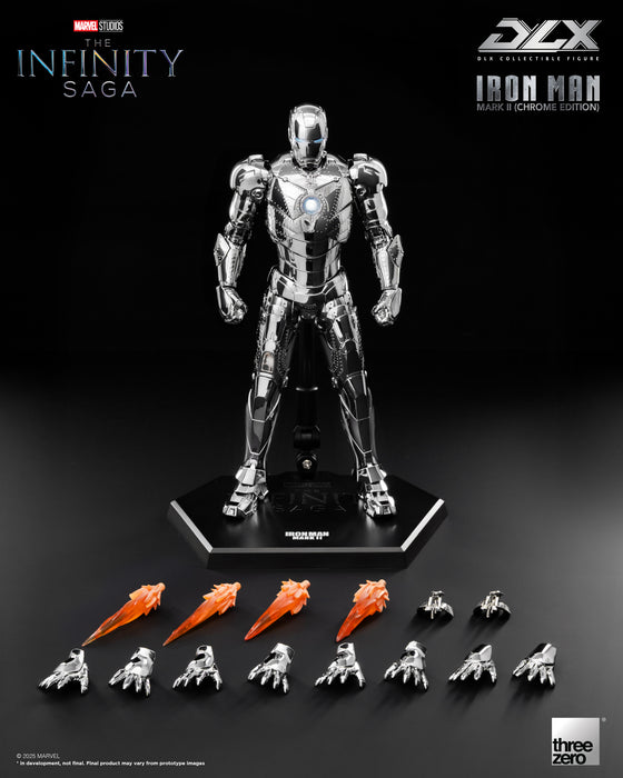 Threezero Dlx Series: Marvel The Infinity Saga - Iron Man Mark 2 Chrome Edition