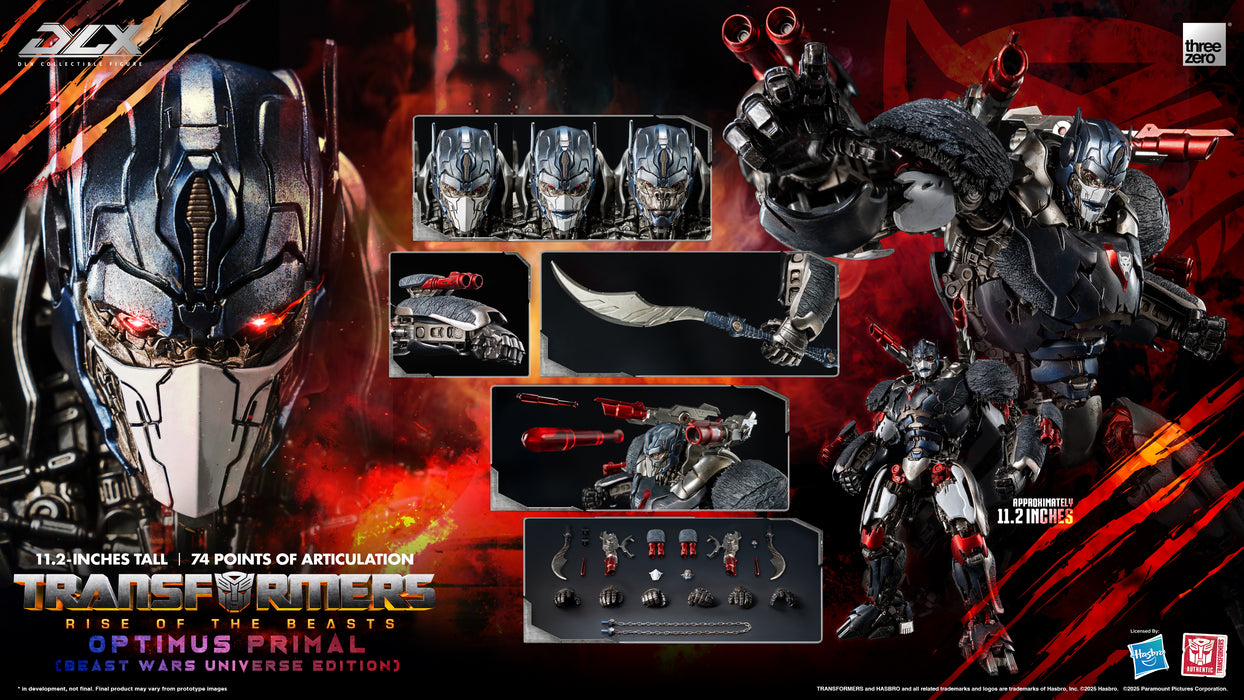Threezero Dlx Series: Transformers Rise Of The Beasts - Optimus Primal