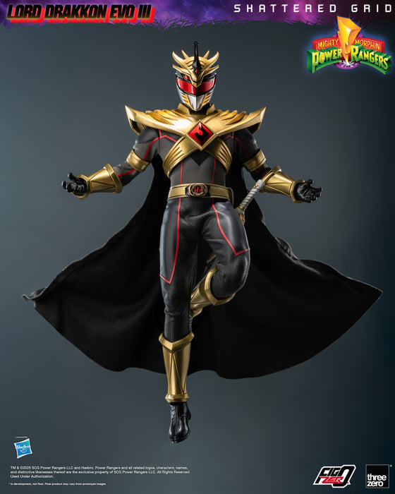 Threezero Figzero: Mighty Morphin Power Rangers Shattered Grid - Lord Drakkon Evo III Escala 1/6