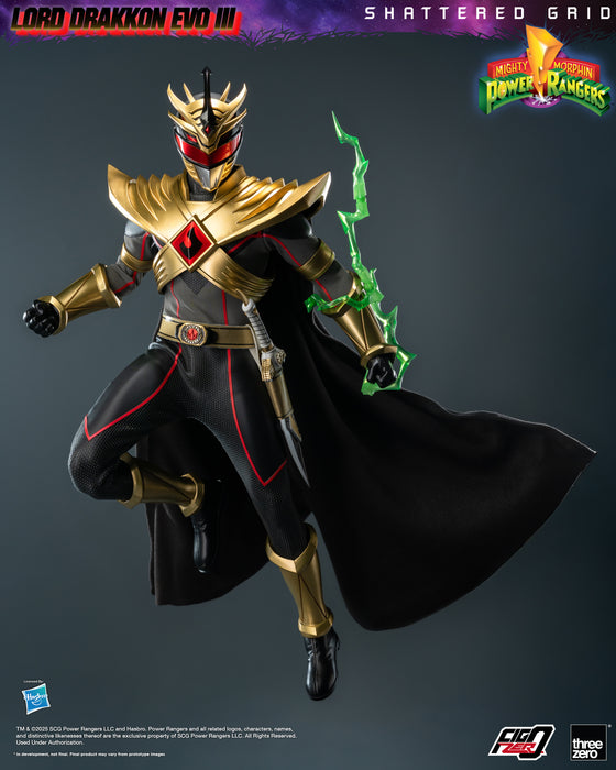 Threezero Figzero: Mighty Morphin Power Rangers Shattered Grid - Lord Drakkon Evo III Escala 1/6