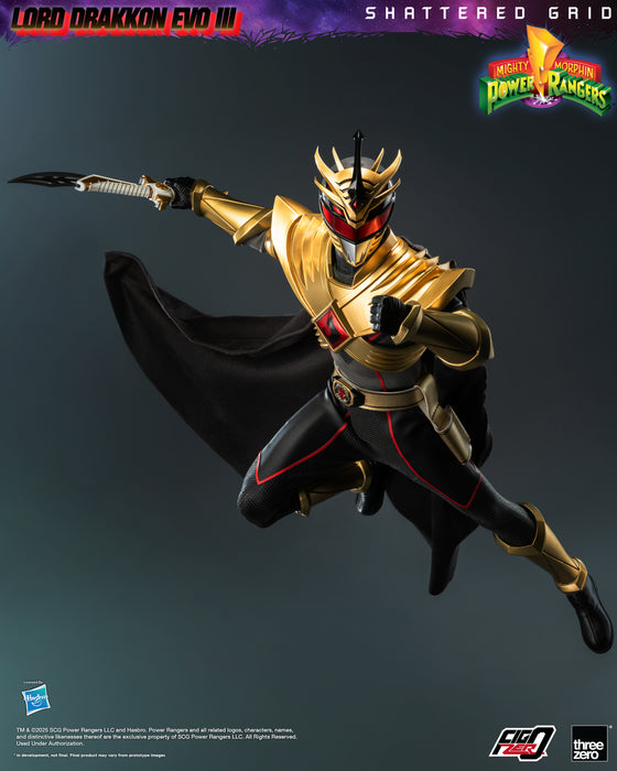 Threezero Figzero: Mighty Morphin Power Rangers Shattered Grid - Lord Drakkon Evo III Escala 1/6