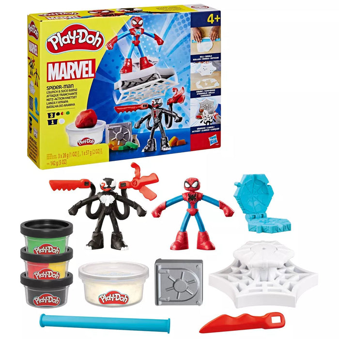 Play Doh Marvel: Spider-Man Lanza Y Atrapa