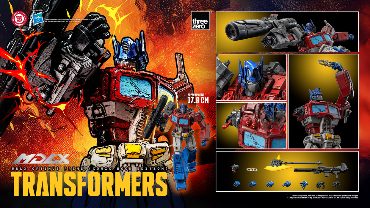 Threezero Mdlx Series: Transformers - Optimus Prime Edicion Comic