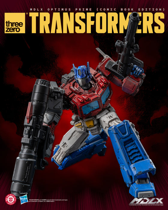 Threezero Mdlx Series: Transformers - Optimus Prime Edicion Comic