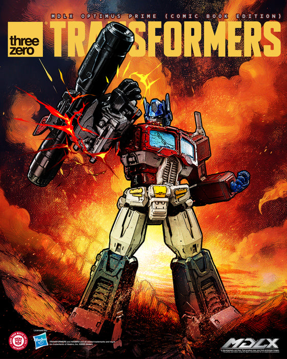 Threezero Mdlx Series: Transformers - Optimus Prime Edicion Comic