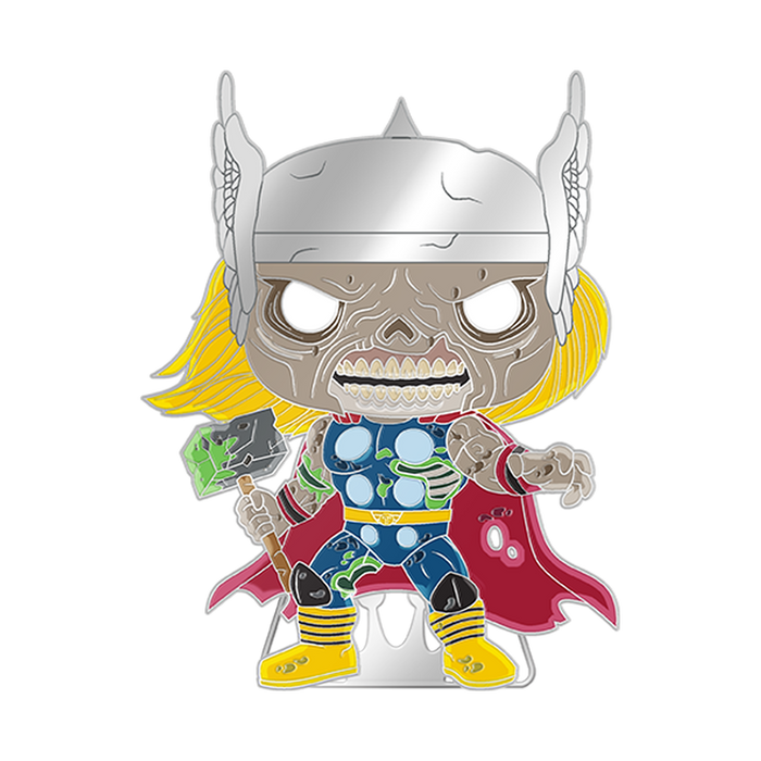 Funko Pop Pin: Marvel Zombie - Thor Glow Pin Esmaltado