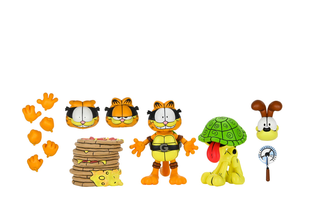 NECA Figura de Accion Ultimate: TMNT Archie Comics x Garfield - Garfello y Odie 7 Pulgadas