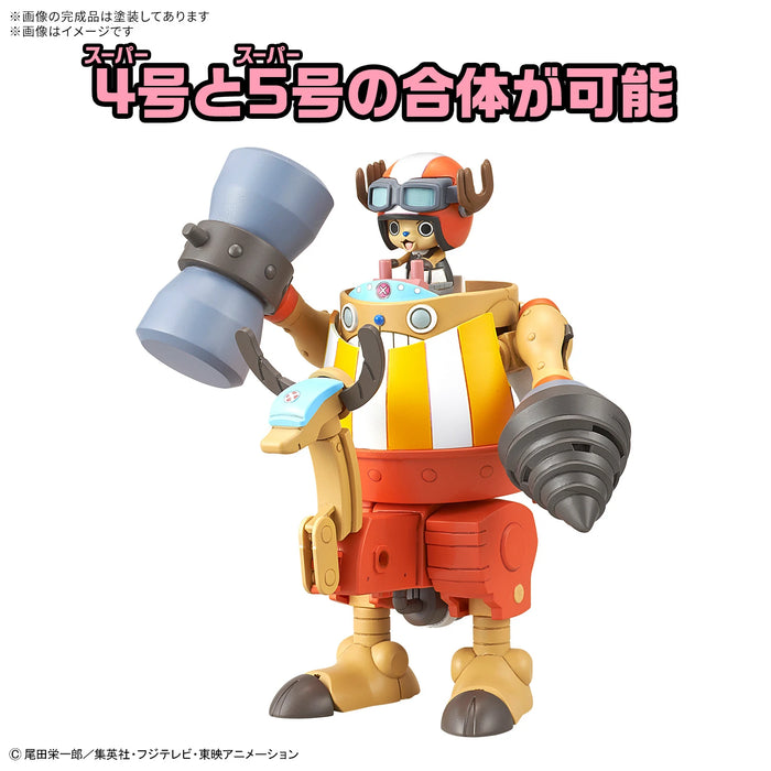 Bandai Tamashii Nations Model Kits Chopper Robo Super: One Piece - No. 4 & No. 5 Kung Fu Tracer & Walk Hopper