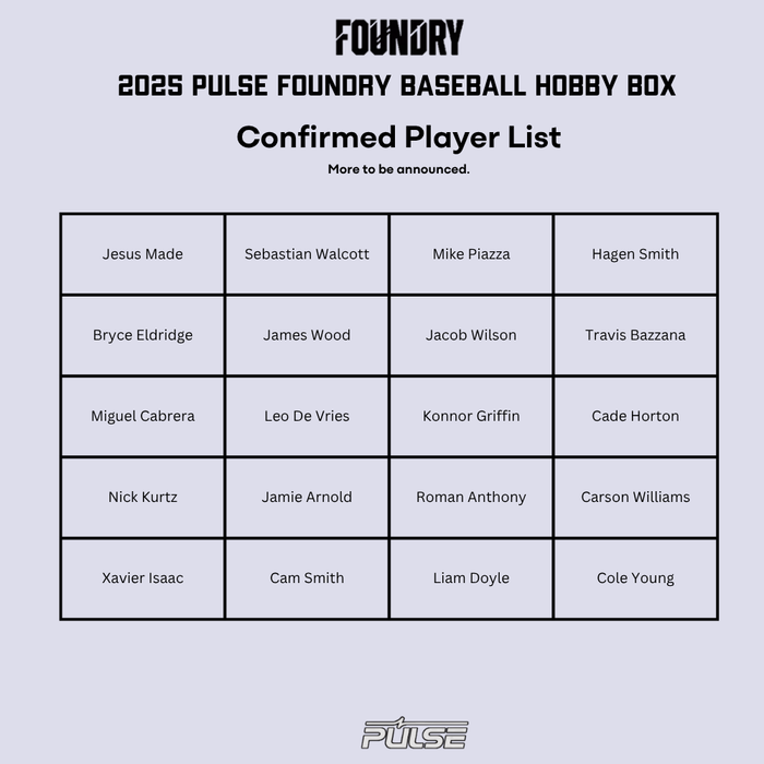 Pulse TCG MLB: Foundry Baseball 2025 Hobby Box