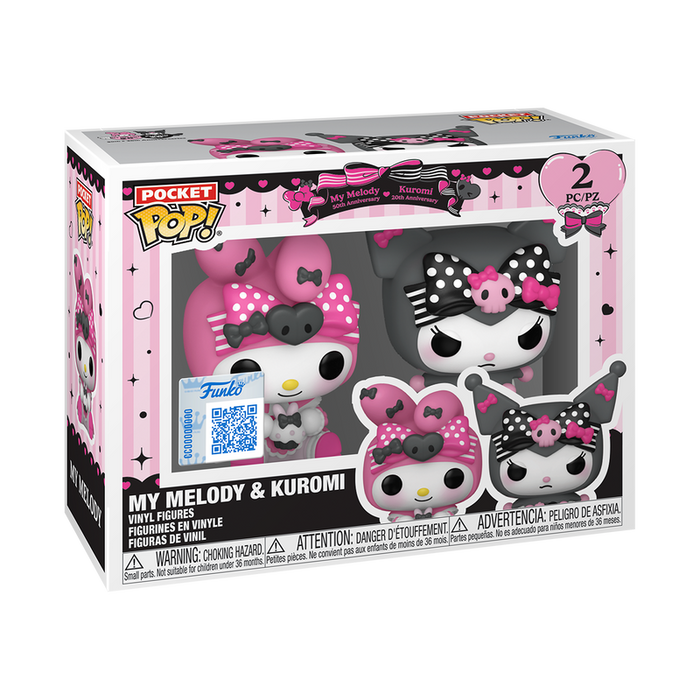 Funko Pocket Pop: Sanrio - Kuromi y My Melody Aniversario 2 Pack