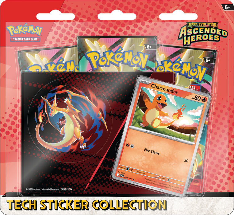 PokemonTCG: Megaevolucion Ascenso Heroico - Tech Sticker Collection en Español