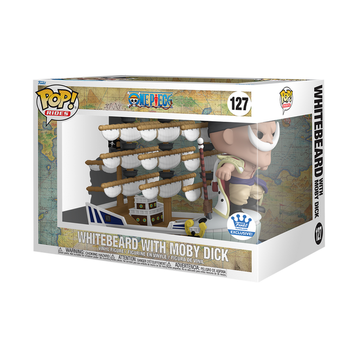 Funko Pop Rides Deluxe: One Piece - Barbablanca Con Moby Dick Exclusivo Funko Shop