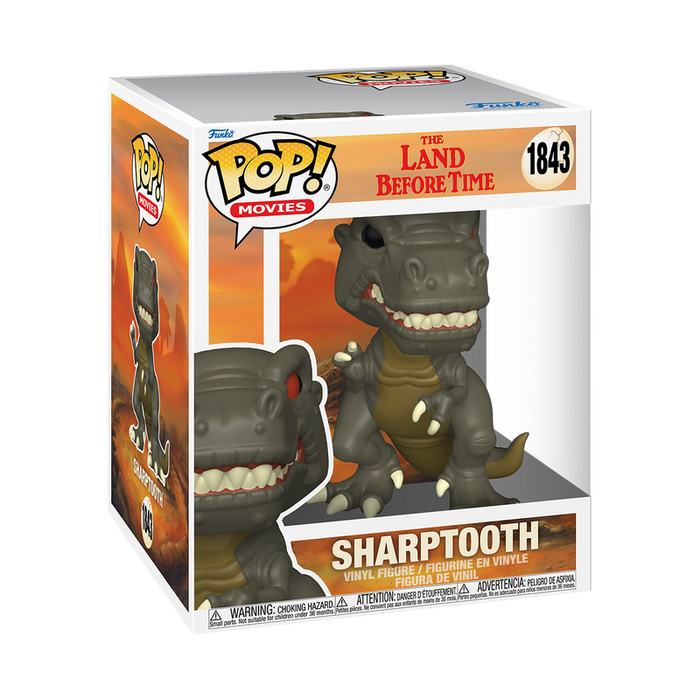 Funko Pop Super: Pie PequeÃ±o En Busca Del Valle Encantado - Diente Afilado 6 Pulgadas