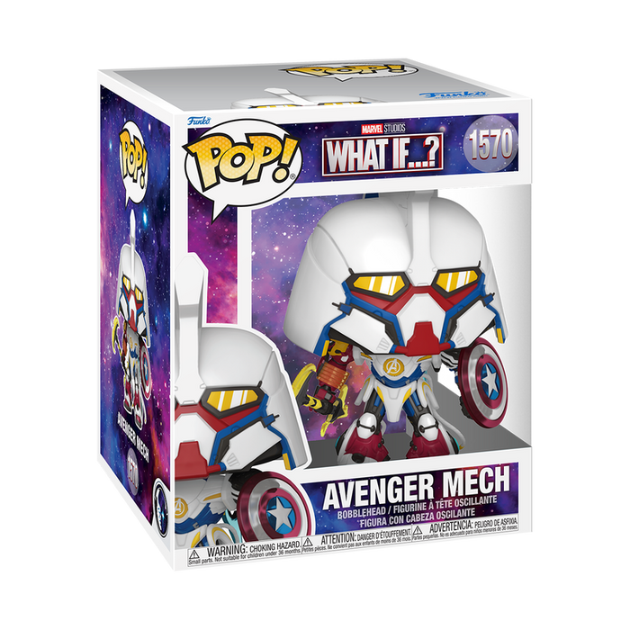Funko Pop Super: Marvel What If - Super Mech 6 Pulgadas