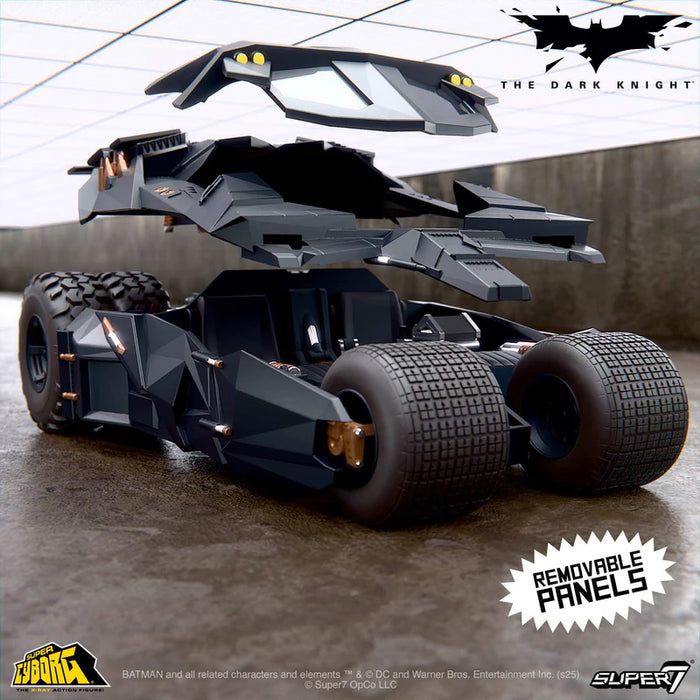Super7 Super Cyborg: DC Batman Begins de 2005 - Batimovil Tumbler Full Color 10 Pulgadas