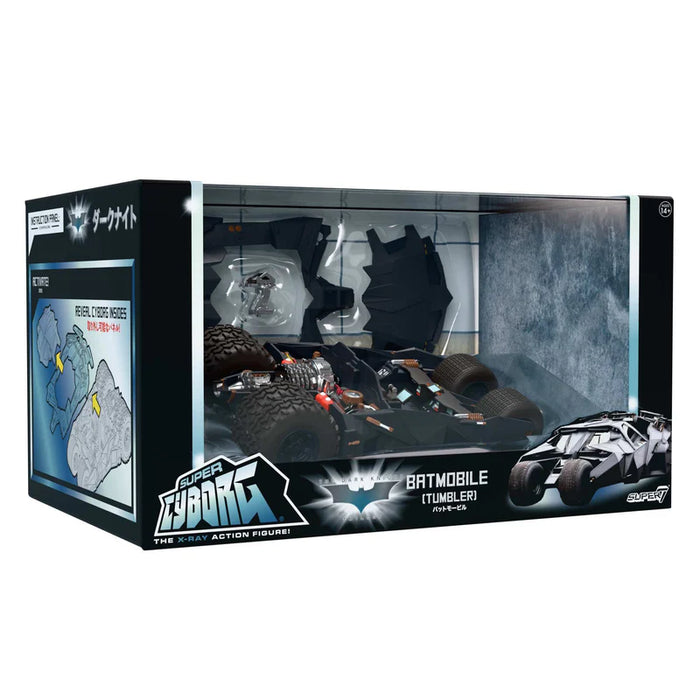 Super7 Super Cyborg: DC Batman Begins de 2005 - Batimovil Tumbler Full Color 10 Pulgadas