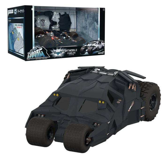 Super7 Super Cyborg: DC Batman Begins de 2005 - Batimovil Tumbler Full Color 10 Pulgadas