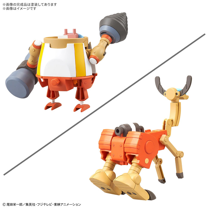 Bandai Tamashii Nations Model Kits Chopper Robo Super: One Piece - No. 4 & No. 5 Kung Fu Tracer & Walk Hopper