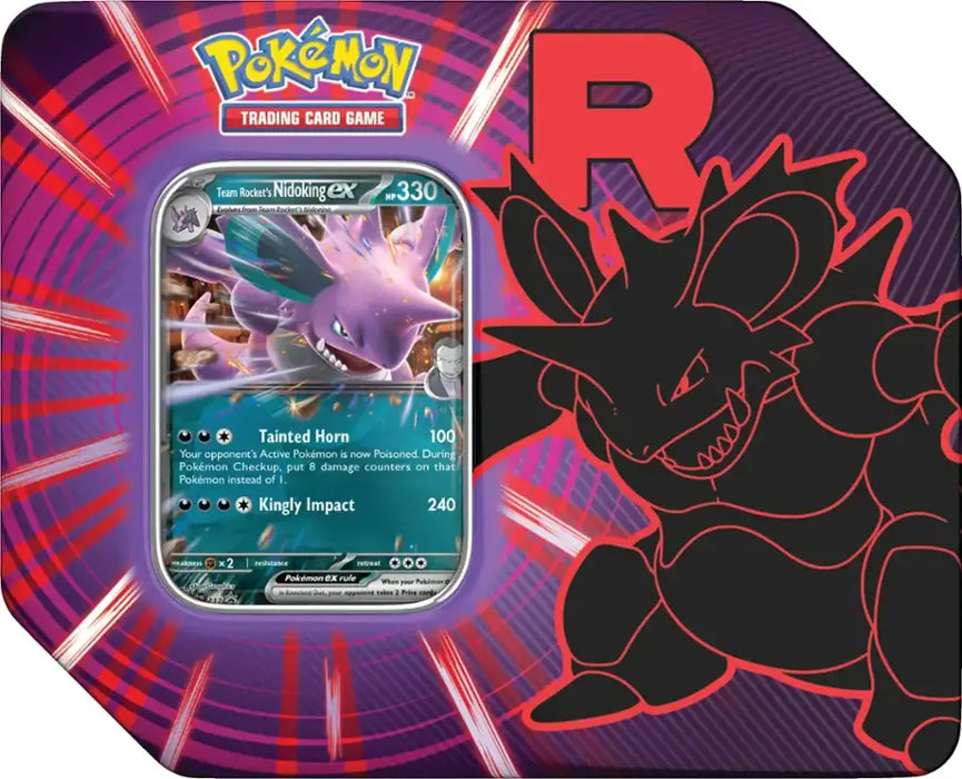 Pokemon TCG: Team Rocket Tin - Nidoking en Ingles