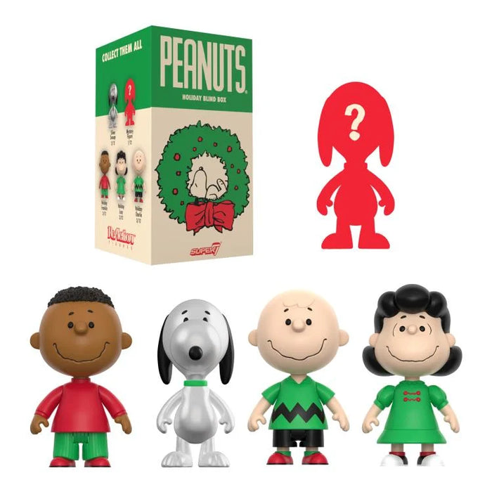 Super7 Blind Box Flat: Peanuts Charlie Brown - Holiday Display 12 pz