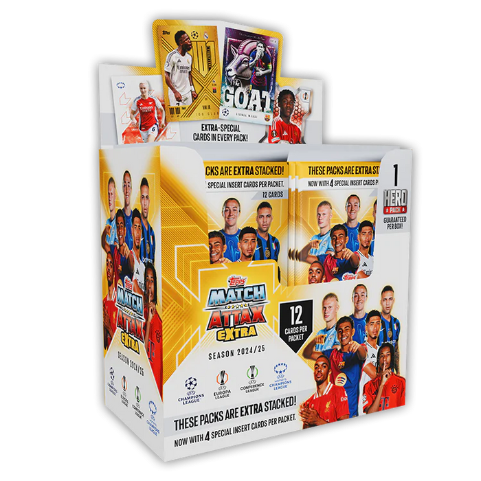 Topps UEFA Club Competitions Match Attax Extra 2025: Display Box