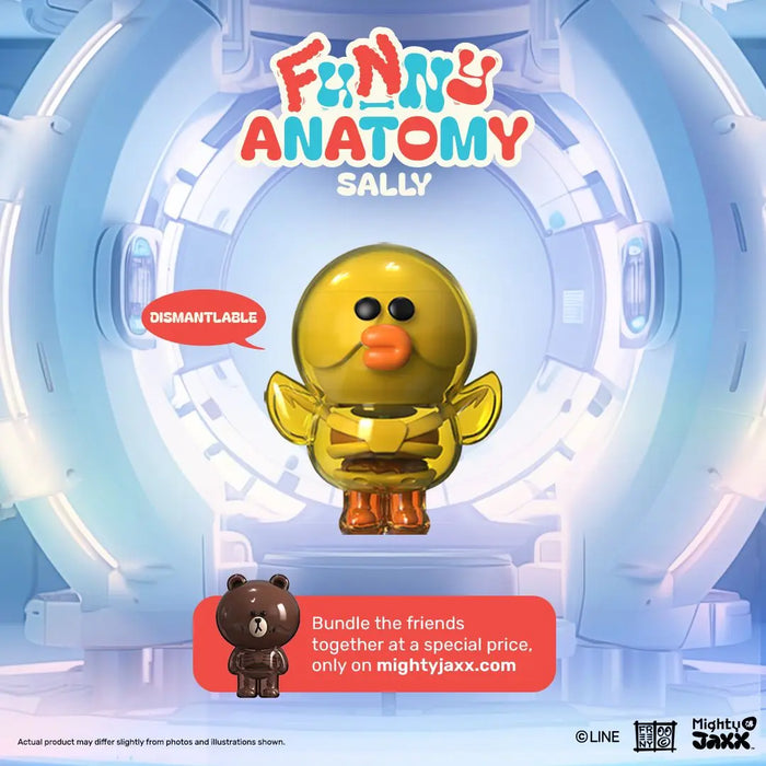 Mighty Jaxx Figures Funny Anatomy: Line Friends - Sally