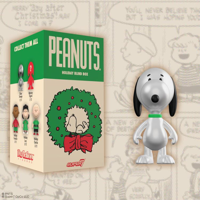 Super7 Blind Box Flat: Peanuts Charlie Brown - Holiday Display 12 pz