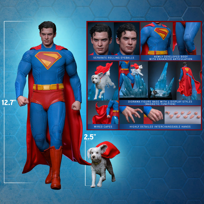Hot Toys Movie Masterpiece Series: DC Superman 2025 - Superman y Krypto Escala 1/6