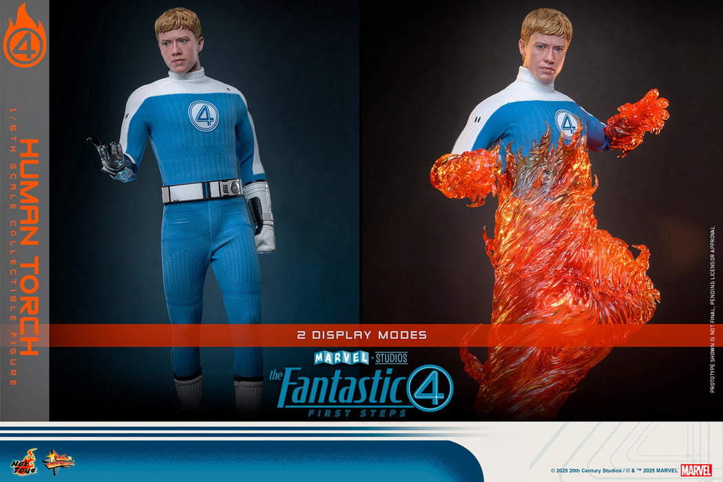 Hot Toys Movie Masterpiece Series: Marvel Los 4 Fantasticos - La Antorcha Humana Escala 1/6