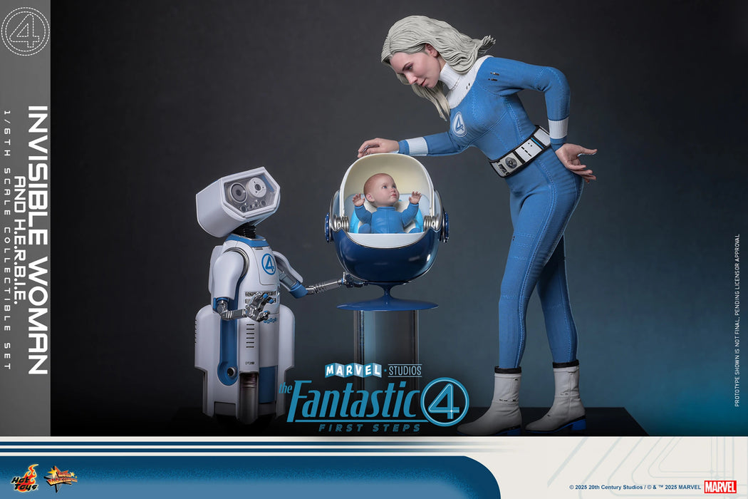 Hot Toys Movie Masterpiece Series: Marvel Los 4 Fantasticos - Mujer Invisible Deluxe Escala 1/6