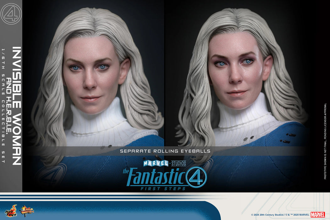 Hot Toys Movie Masterpiece Series: Marvel Los 4 Fantasticos - Mujer Invisible Deluxe Escala 1/6