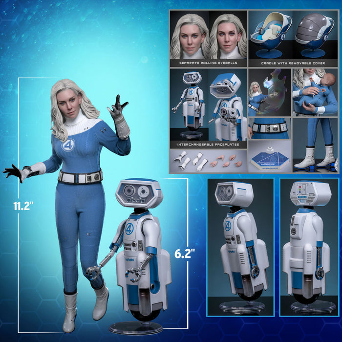 Hot Toys Movie Masterpiece Series: Marvel Los 4 Fantasticos - Mujer Invisible Deluxe Escala 1/6