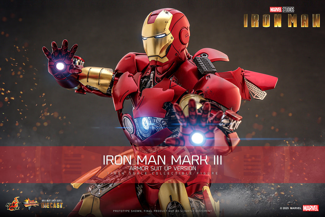 Hot Toys Movie Masterpiece Series Diecast: Marvel Iron Man - Iron Man Mark III Escala 1/6