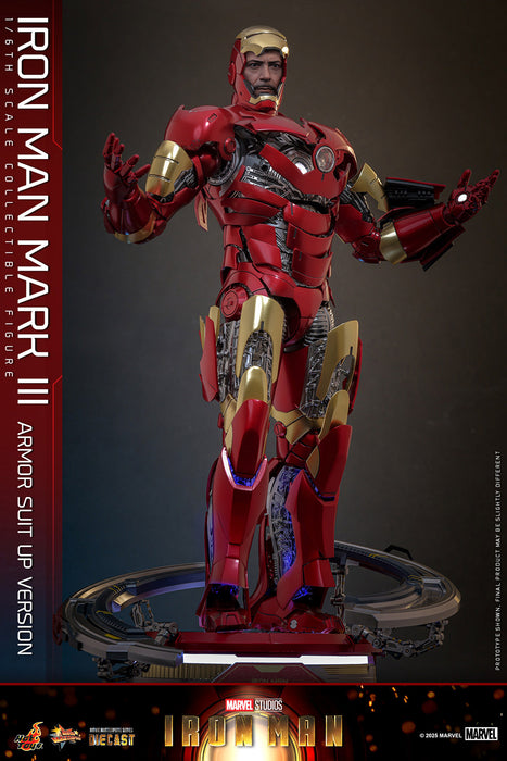 Hot Toys Movie Masterpiece Series Diecast: Marvel Iron Man - Iron Man Mark III Escala 1/6