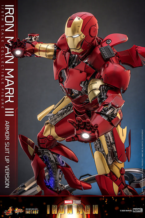 Hot Toys Movie Masterpiece Series Diecast: Marvel Iron Man - Iron Man Mark III Escala 1/6