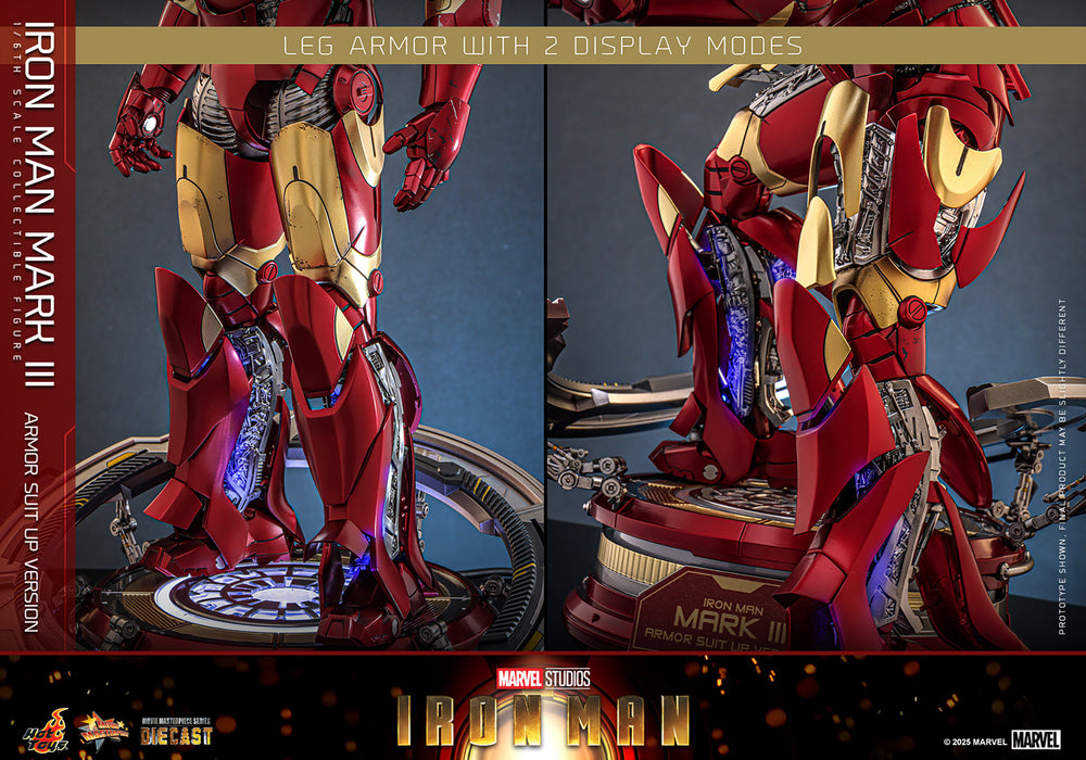 Hot Toys Movie Masterpiece Series Diecast: Marvel Iron Man - Iron Man Mark III Escala 1/6