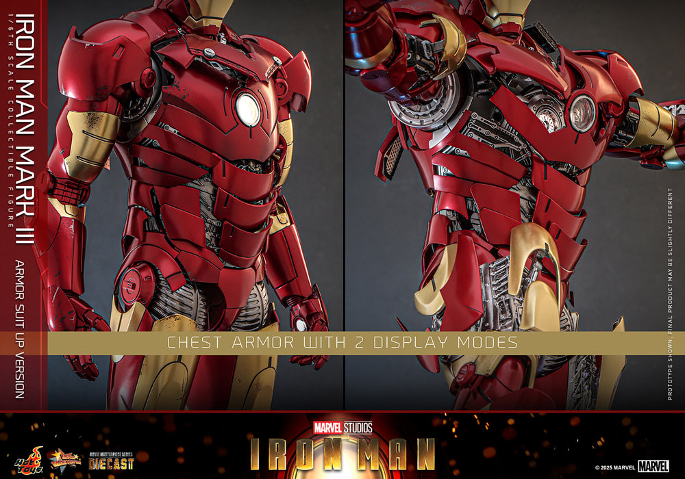 Hot Toys Movie Masterpiece Series Diecast: Marvel Iron Man - Iron Man Mark III Escala 1/6