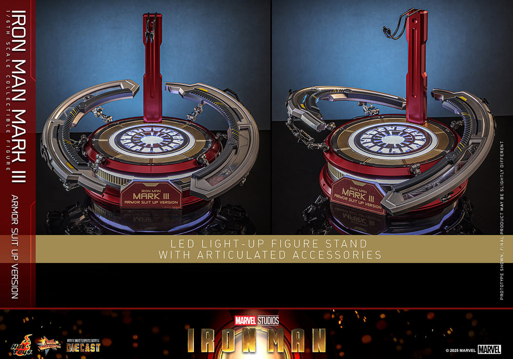Hot Toys Movie Masterpiece Series Diecast: Marvel Iron Man - Iron Man Mark III Escala 1/6