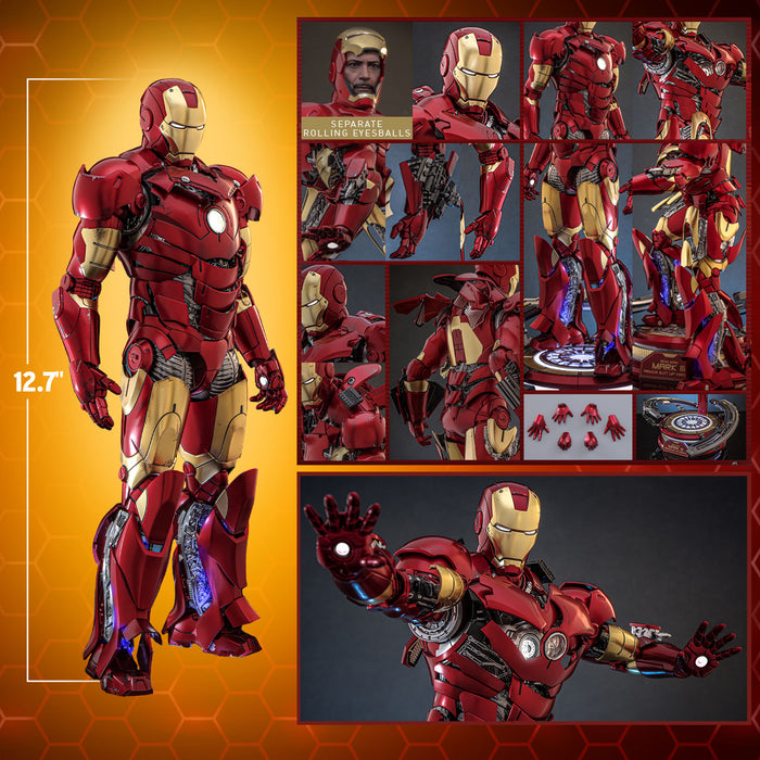 Hot Toys Movie Masterpiece Series Diecast: Marvel Iron Man - Iron Man Mark III Escala 1/6
