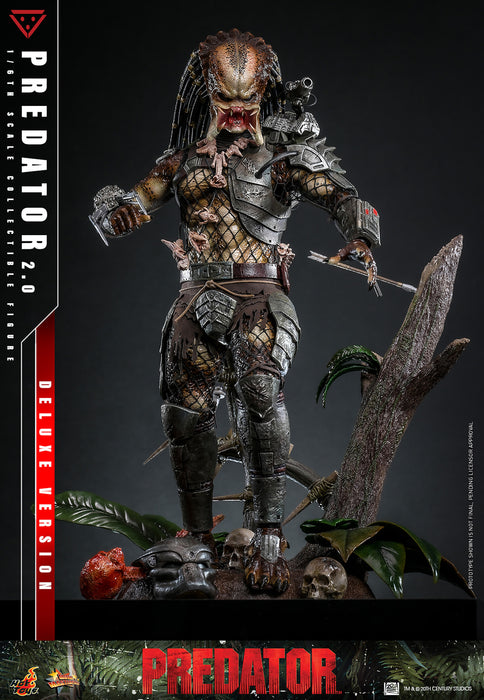 Hot Toys Movie Masterpiece Series: Depredador 1987 - Depredador 2.0 Deluxe Escala 1/6