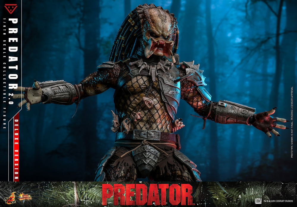 Hot Toys Movie Masterpiece Series: Depredador 1987 - Depredador 2.0 Deluxe Escala 1/6