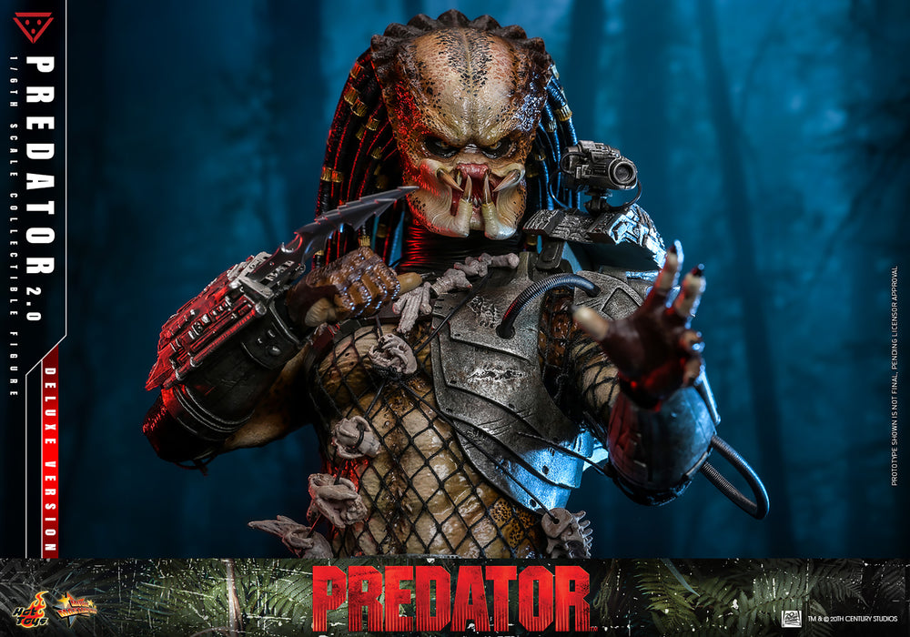 Hot Toys Movie Masterpiece Series: Depredador 1987 - Depredador 2.0 Deluxe Escala 1/6