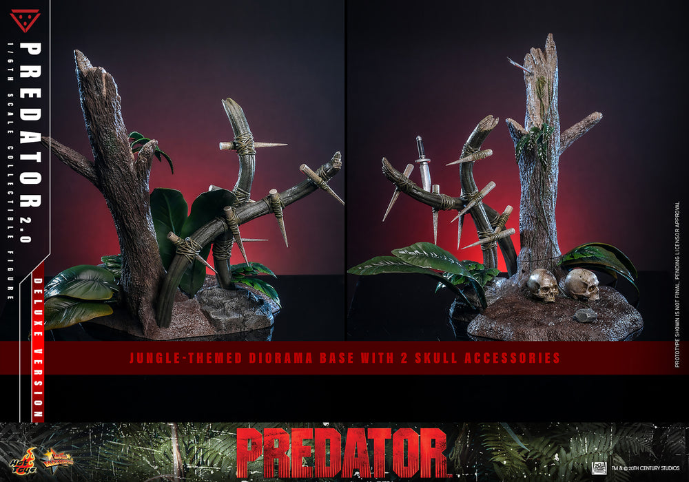 Hot Toys Movie Masterpiece Series: Depredador 1987 - Depredador 2.0 Deluxe Escala 1/6